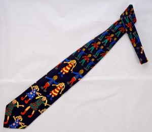 Tie Rack Kids United Italian Pure Silk Tie with a Children Print